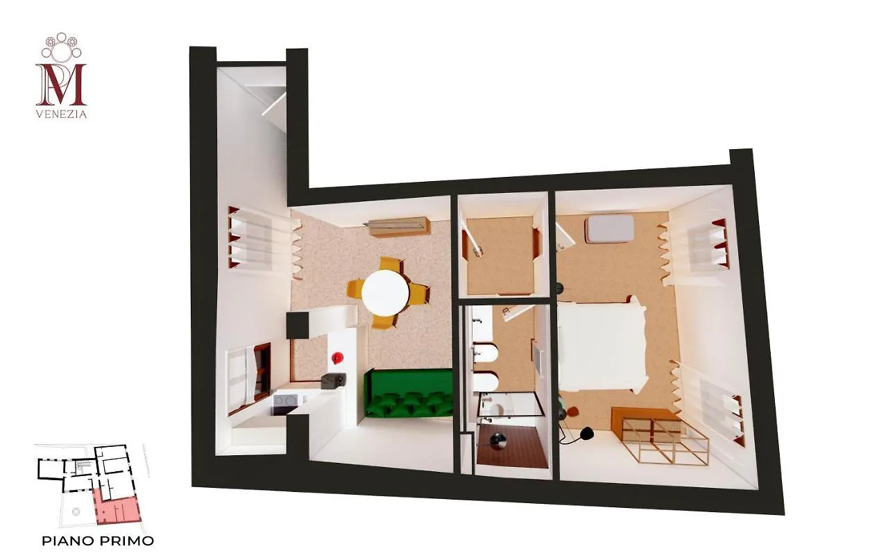 Palazzo Miracoli Apartments Venecia 0*,